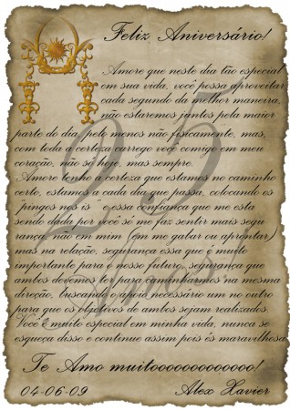 Montagem de Aniversário - Romantica